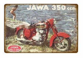 plechová cedule - Jawa 350 (dobová reklama)