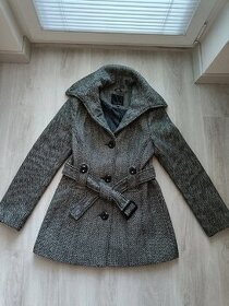 Vlněný dámský zimní kabát, vel. 38 - 1