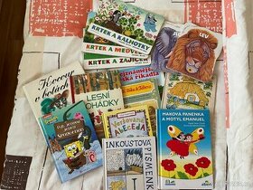 Dětské knihy/knížky pro nejmenší + hodiny a písmenka