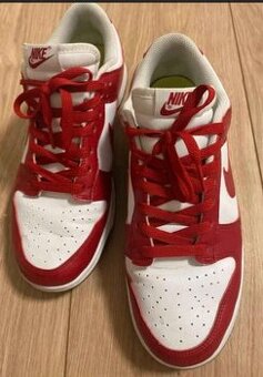 Boty Nike dunk low červene