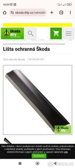 Kodiaq -pp lišta dveří -nová