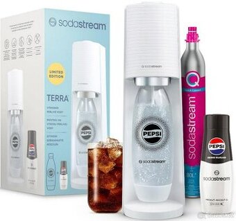 SODASTREAM výrobník sody Terra White Pepsi Zero MegaPack