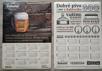Plechové cedule - kalendář 2x