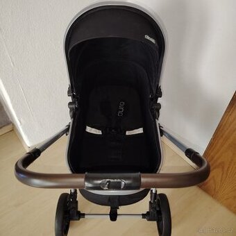 CHIPOLINO Kočárek kombinovaný Aura 2v1 Obsidian,Silver