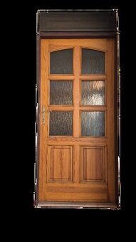 Prodám vchodové dveře masiv, izolační sklo