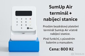 SumUp Air terminál + nabíjecí stanice