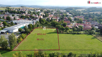 Prodej komerčního pozemku 4.955 m2 - Netvořice u Benešova