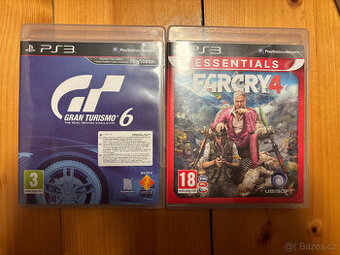 Hry na PS3 - Playstation 3 - FarCry 4 a Gran Turismo 6
