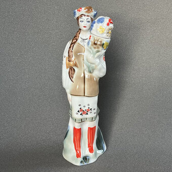 Figurální porcelánová karafa 500ml, Polonne USSR
