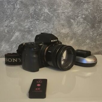 ​Sony A850 + objektiv Carl Zeiss 85mm f/1.4 T - TOP stav