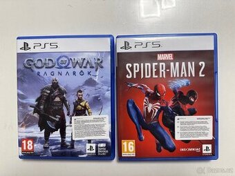 PS5 hry: Spider Man 2 a God of War Ragnarök