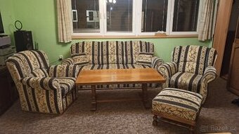 Sedací souprava 3+1+1 + taburet