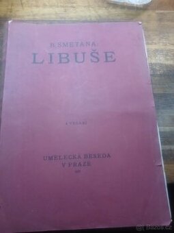 Velká kniha s  notami- Libuše od Bedřicha Smetany