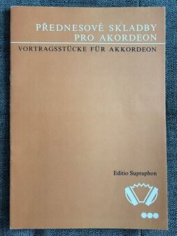 Noty akordeon - harmonika: Přednesové skladby pro akordeon