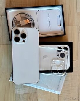 iPhone 13 Pro Max Stříbrná BATERIE 100% TOP