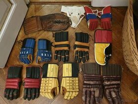 Retro hokejové rukavice