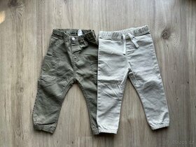 Zelené kalhoty HM 92 a béžové kalhoty M&S 90