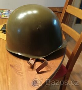 Helma ocelová přilba vz.53 oliv ČSLA AČR originál použitá - 1