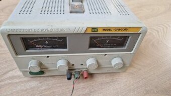 Laboratorní zdroj, regulace 0..7A, 0..30V, GPR-3060