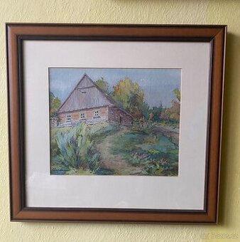 Aquarel s domem