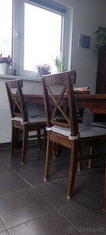 Prodám dřevěné jídelní židle – domácí výroba, top stav