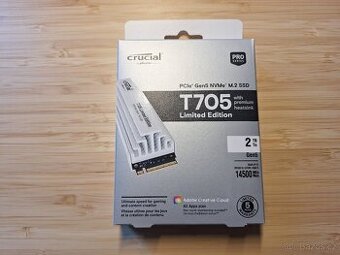 SSD disk Crucial T705 2TB Limited Edition White Heatsink