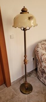 rustikální set lampiček a stojací lampa