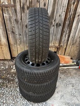 Prodám tuto sadu kol 5x112 r16 205/55/16 zimní pneu, 1500/ks