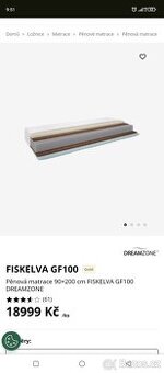 Matrace 90x200 Dreamzone Fiskelva GF100