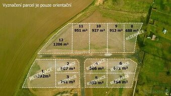Prodej stavební pozemek Medlovice, okres. Vyškov - 1