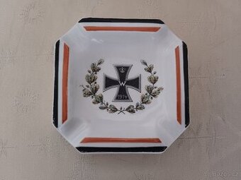 Porcelán - Franc Josef, železný kříž, Rakousko Uhersko, 1914