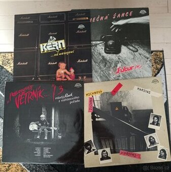 Prodám  4xLP Marsyas, Futurum, Kern, Posloucháte Větrník 3