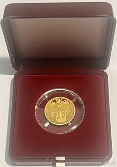zlatá 2000kč zámek v Litomyšli,2002,proof, jenom 3300ks
