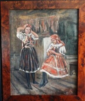 Obraz Václav Brožík – Dívky v kroji