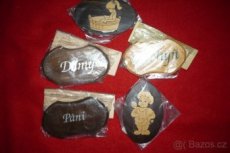 jmenovka, štíteky , cedulky na dveře dřevěná sprcha wc ,..