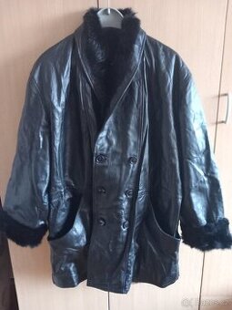 Dámská kožená bunda XL pravá kůže/kožešina nová