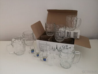 Pivní sklo a půlky