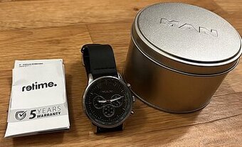 Pánské hodinky MAN – chronograf, originální balení, funkční