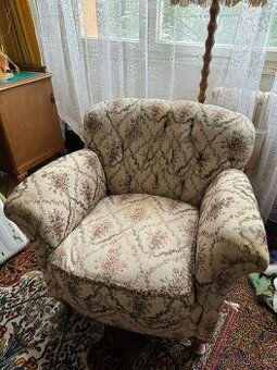 Starožitné křesla + stolek