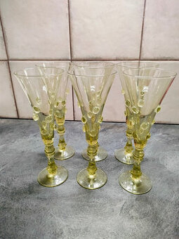 Zelené lesní sklo 6 ks, NOVÉ