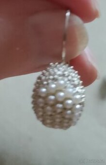 Perlickove půlkulaté náušnice