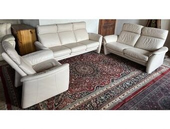 Luxusní kožená sedací souprava 3+2+1, 2883