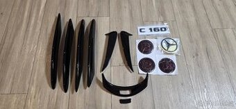 Mercedes C (W205) - Brabus, AMG, lišty, znaky loga, žábry