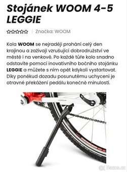 Stojánek na kolo woom 4 a 5 stavitelný