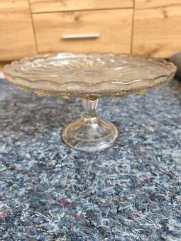 Skleněný dortový podnos