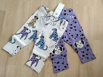 Dvoje legíny Lindex s dalmatiny vel 62