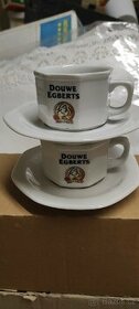 Dva hrníčky Dowe Egberts hranaté