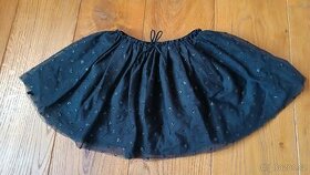 Dětská černá sukně s flitry