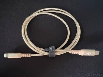 AlzaPower Alucore USB-C to Lightning MFi 1m zlatý