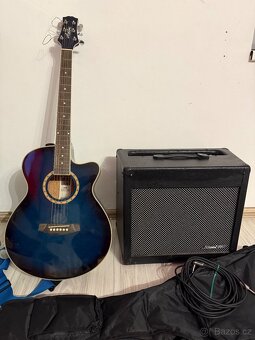 Prodám set elektroakustický kytary ,kombo